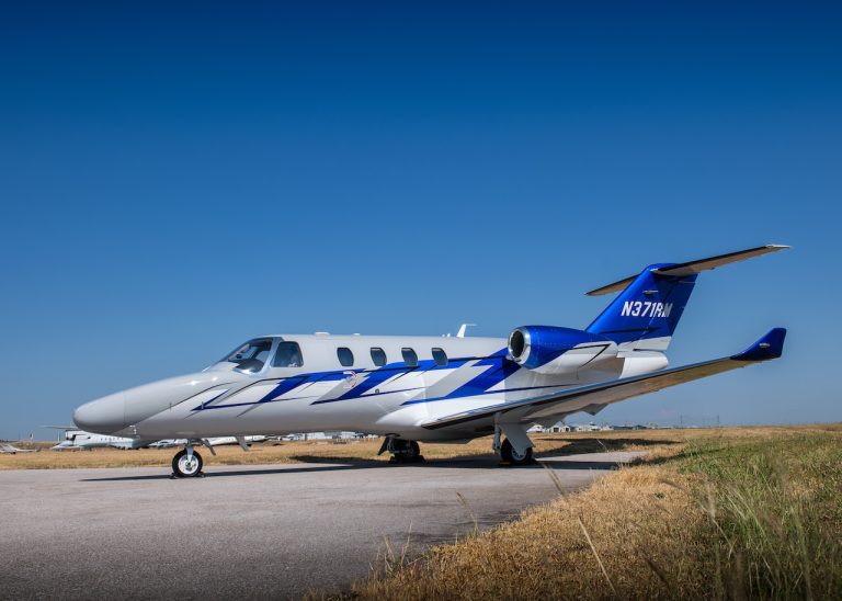 2015 Citation M2 525-0900 exterior grass - Cessna - featured in the aircraft showroom Citation jet for sale at The Jet Agent